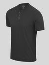 Black Short Sleeve Henley