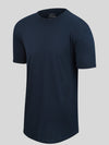 Longline Navy Crew Neck (100% cotton)