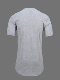 Longline Grey Crew Neck (100% cotton)