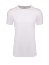 Split Hem Longline White Crew Neck