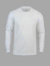 White Long Sleeve Crew Neck