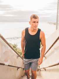 Black Beach Tank Top