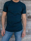 Longline Navy Crew Neck (100% cotton)