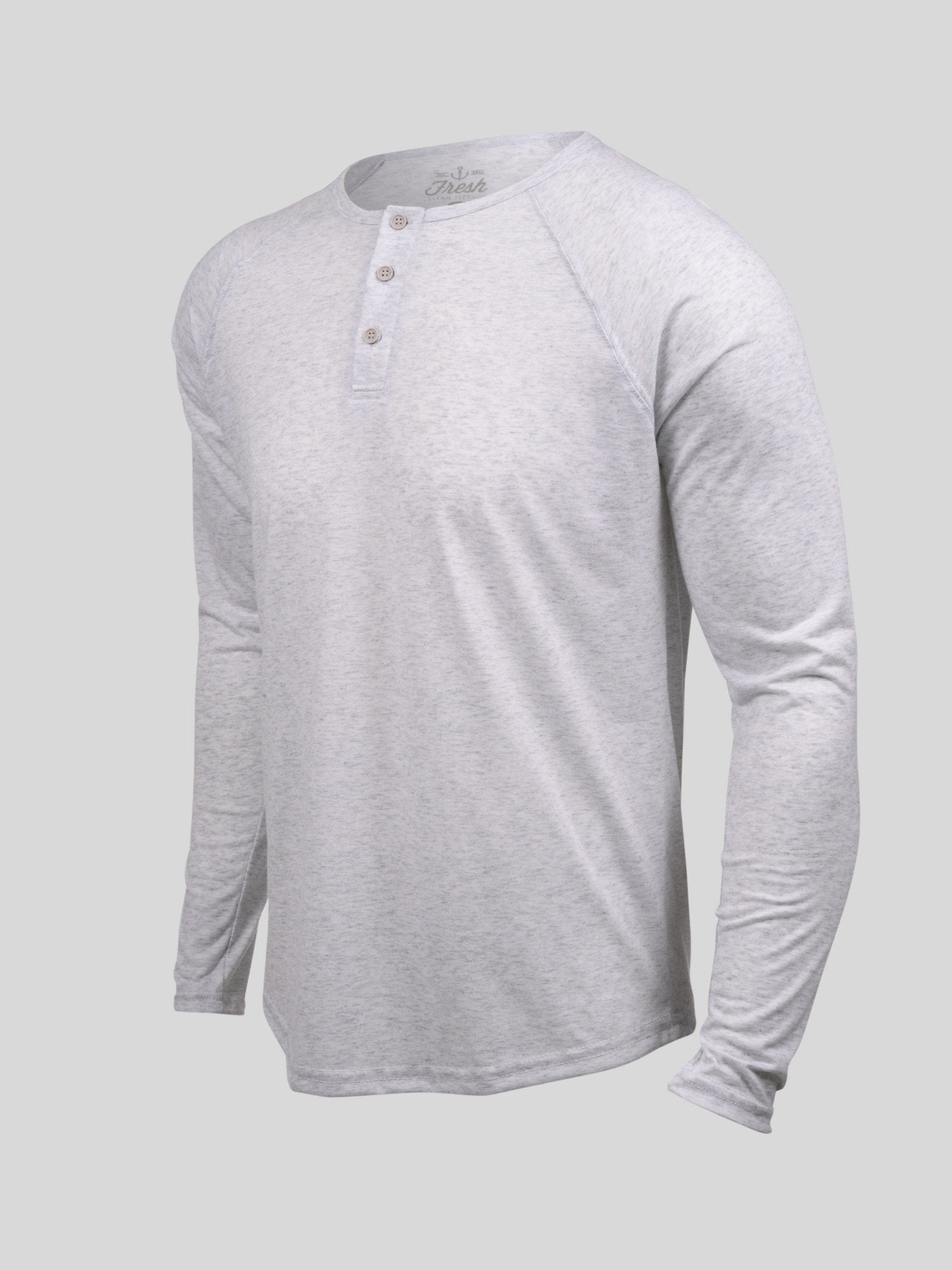 Vintage White Long Sleeve Henley