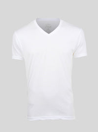 White V-neck